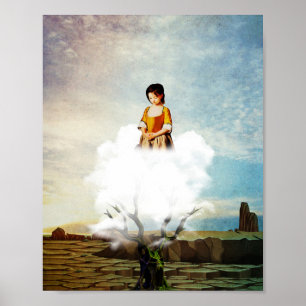 ensam i öknen poster
