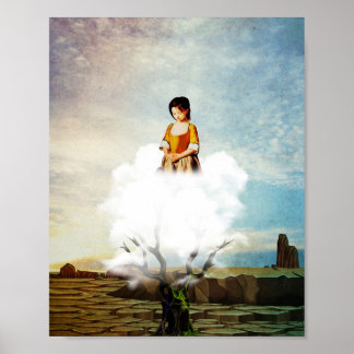 ensam i öknen poster