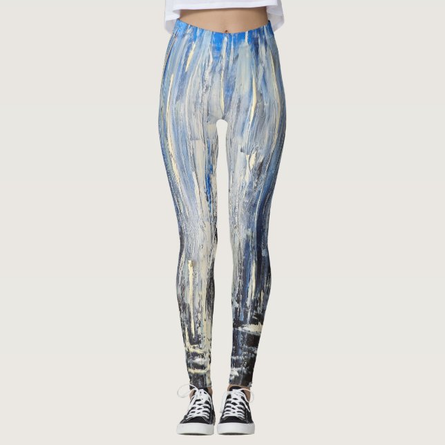 Ensam i regnet - Moody nedbrytningsorgan Leggings (Framsida)