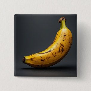Ensam isolerad banan och dess skugga knapp