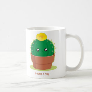 Ensam kaktus kaffemugg