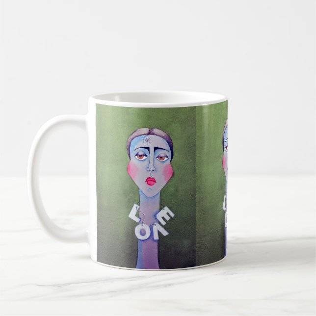 "Ensam kärlek" Kaffemugg (Vänster)