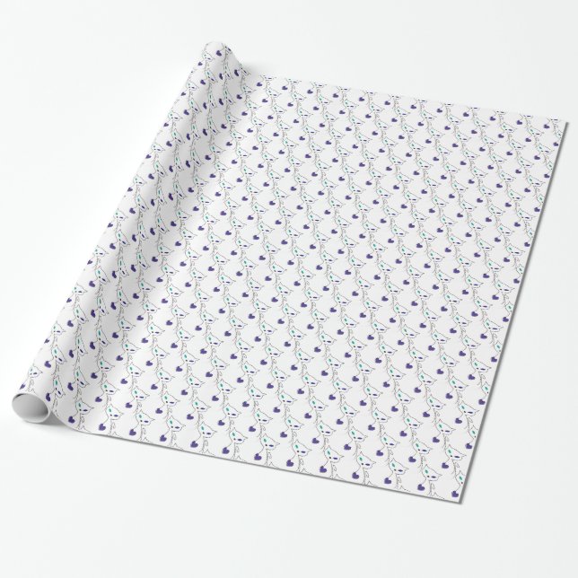 ensam katt presentpapper (Utrullad)