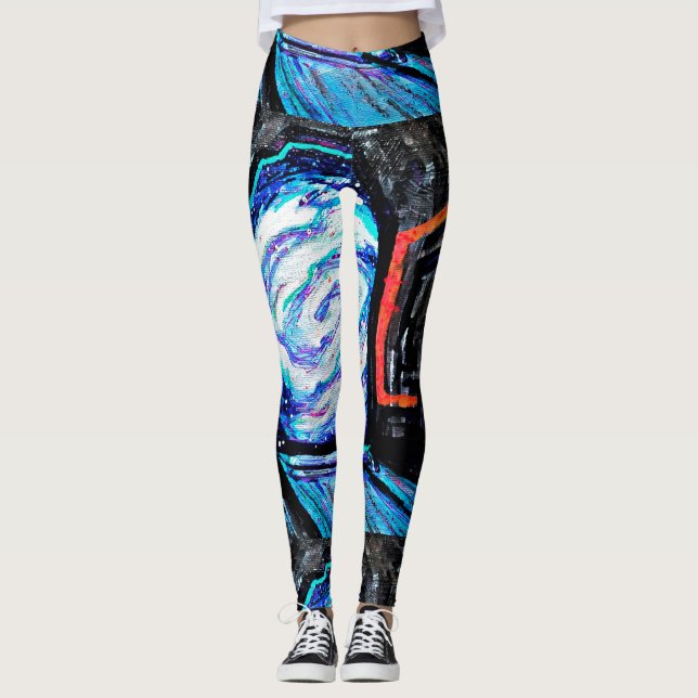 Ensam med Shiny Abyss Leggings (Framsida)