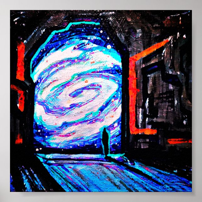 Ensam med Shiny Abyss Poster (Framsidan)