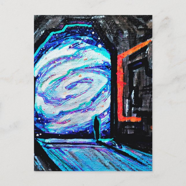 Ensam med Shiny Abyss Vykort (Framsida)