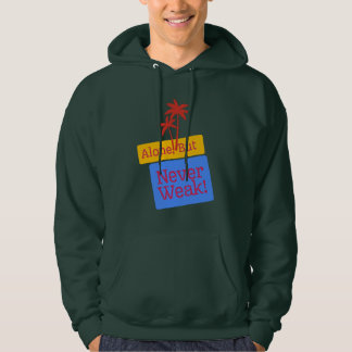 Ensam, men aldrig svagt - starkt inspirerande Träd Hoodie