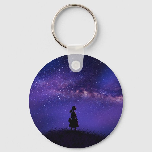 Ensam och Starry Night Nyckelring (Framsida)