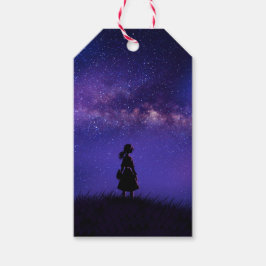 Ensam och Starry Night Presentetikett