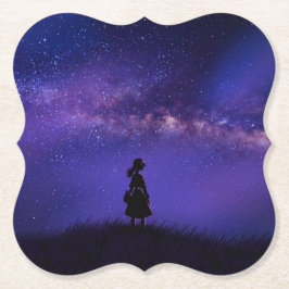 Ensam och Starry Night Underlägg Papper