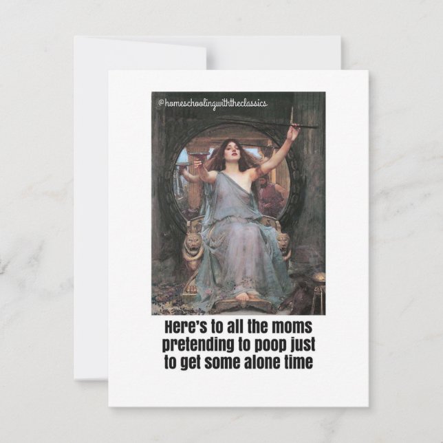 Ensam på tronen julkort (Framsida)