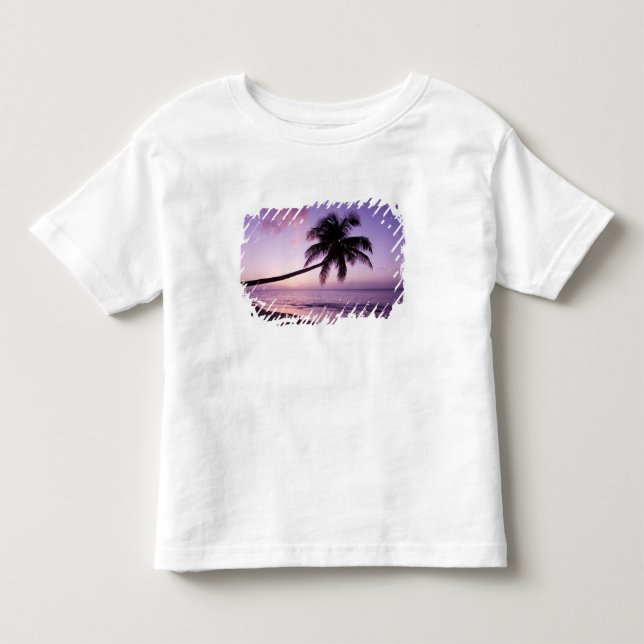 Ensam palmträd vid solnedgång, Coconut Grove stran Tee (Framsida)