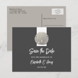 Ensam sanddollar - Träkullsgri - Spara datumet Meddelande Vykort