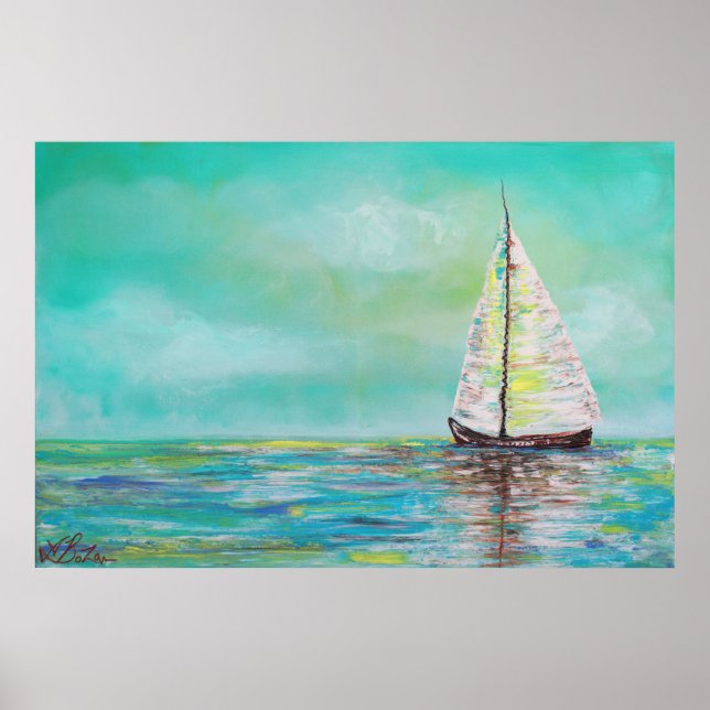 Ensam till havs Poster (Framsidan)