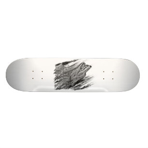 Ensam varg old school skateboard bräda 18 cm