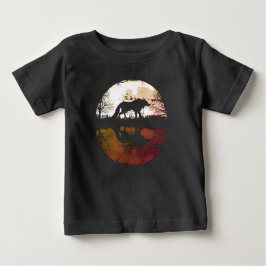 Ensam Varg Under Fullmånen T Shirt