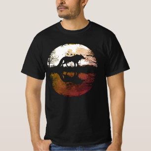 Ensam Varg Under Fullmånen T Shirt
