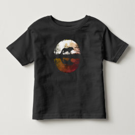 Ensam varg under fullmånen t shirt