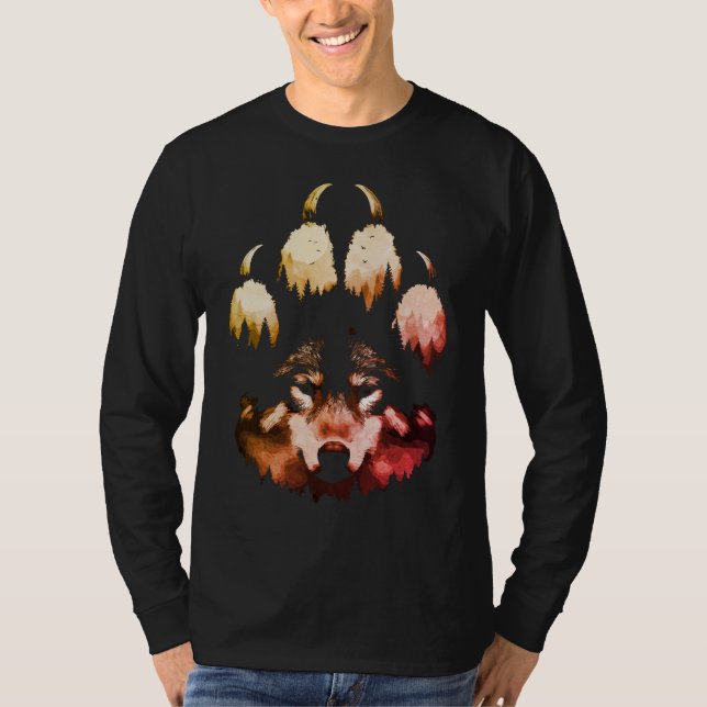 Ensam Varg. Vild Soul T Shirt (Framsida)