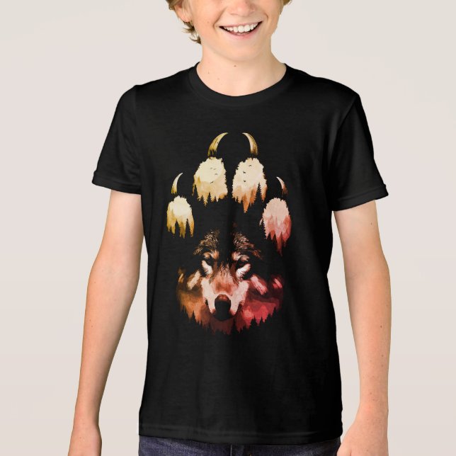 Ensam Varg. Vild Soul T Shirt (Framsida)