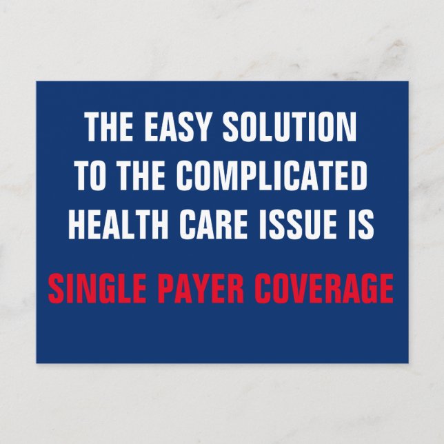 Ensambetalarläkemedel för alla sjukförsäkringar vykort (Framsida)