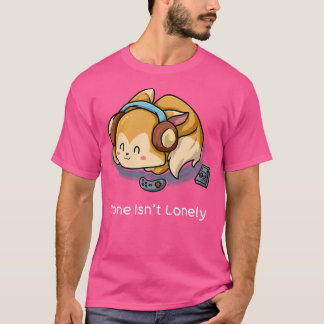 Ensamen är inte bara Nerd Introvert Fox Geek Music T Shirt
