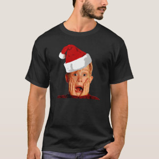 Ensamen Santa Hat T-Shirt Macaulay Culkin Chris