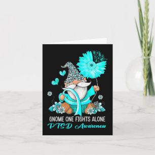 Ensamen Teal Ribbon Warrior Ptsd Aw Kort