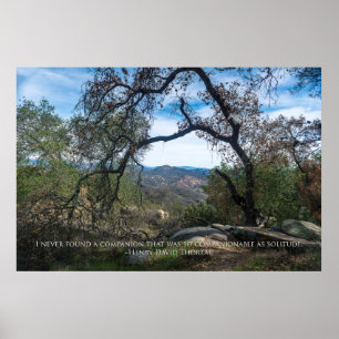 Ensamhet - Henry David Thoreau Poster