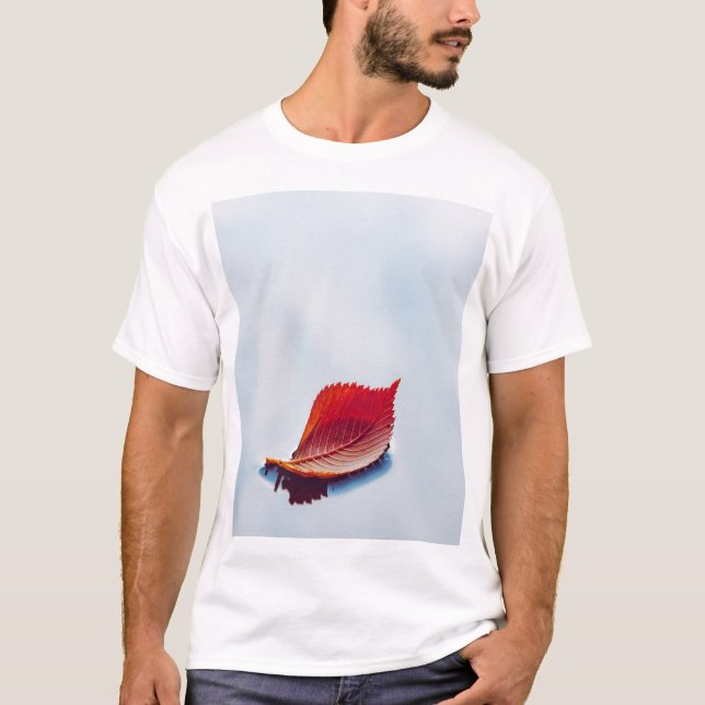 ensamma blad t shirt (Framsida)
