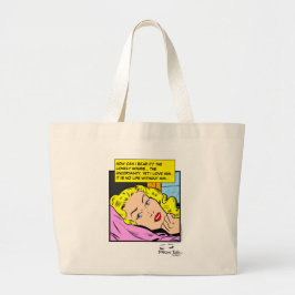 Ensamma Hjärtans Retro Romantik Serieblad Jumbo Tygkasse