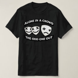 Ensamma i en folkmassa Märklig Urban Grafik T Shirt
