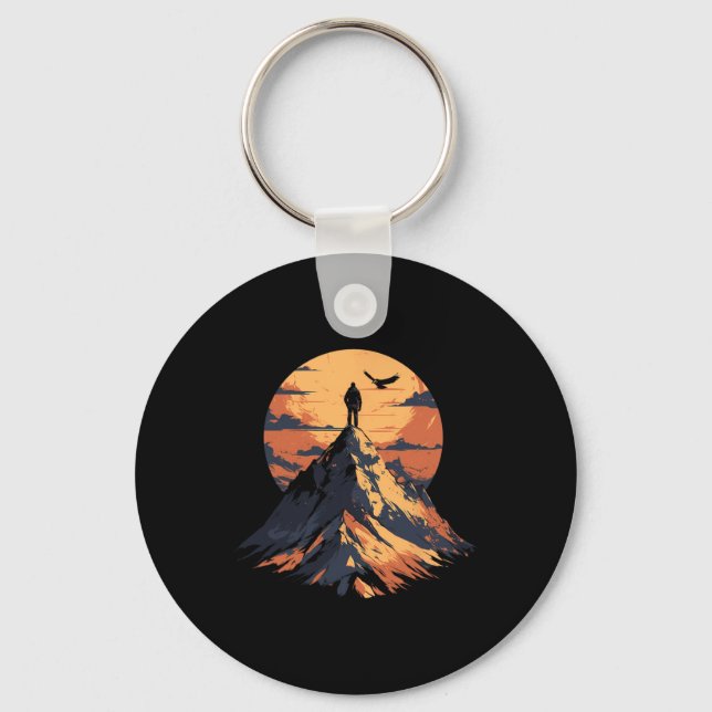 Ensamma Mountain Adventurer Vid Summit Design - Kl Nyckelring (Framsida)
