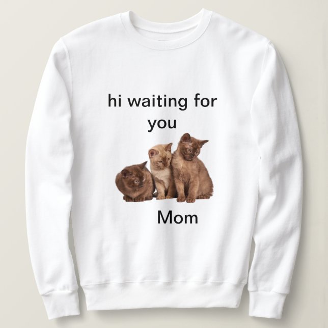 ensamma ungar som väntar på mamma t shirt (Design framsida)