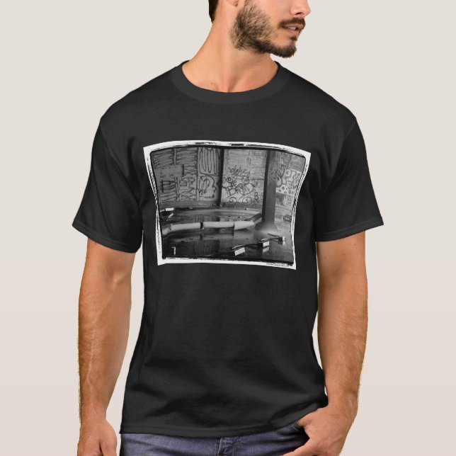 Ensamma - Urban förfaller serie - Detroit Michigan Tee Shirt (Framsida)