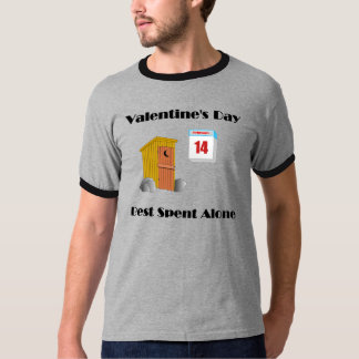 Ensamma valentin dag t shirt