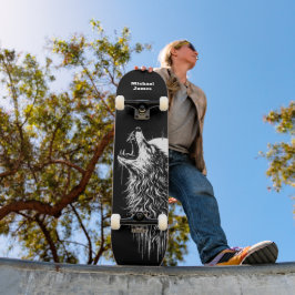 Ensamma Varg Personlig Mini Skateboard Bräda 18,5 Cm