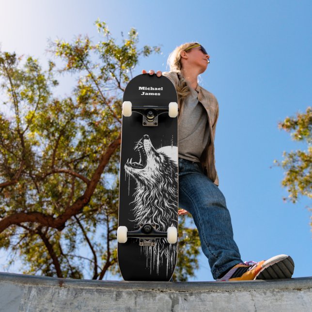 Ensamma Varg Personlig Mini Skateboard Bräda 18,5 Cm (Utomhus 1)