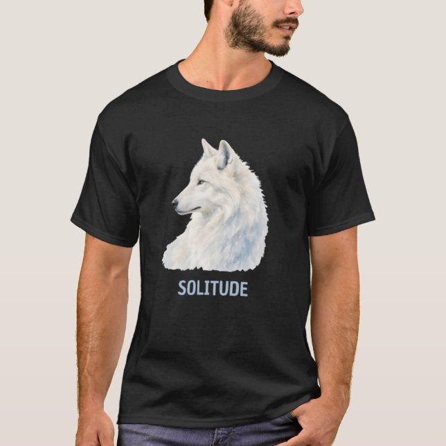 Ensamma vargen  t shirt (Framsida)
