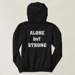 Ensamma vargens energi 🐾 Majestätisk varggrafisk  Hoodie