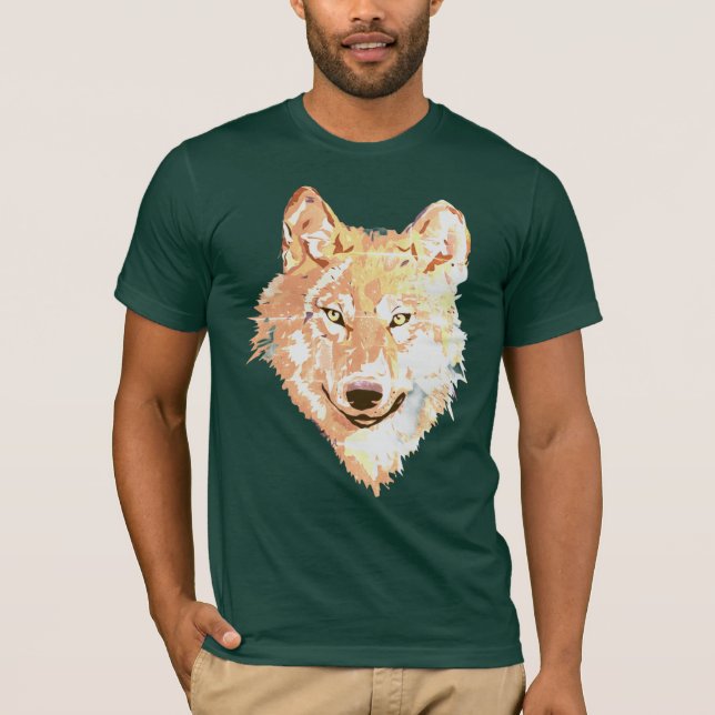 Ensamma vargens konst t shirt (Framsida)