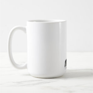 Ensamma vargens ylande mot gyllene fullmåne Wildli Kaffemugg