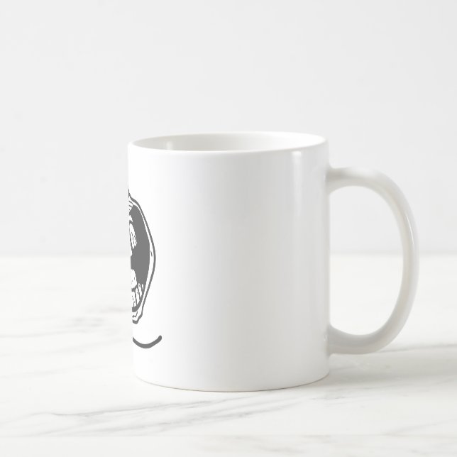 ensamt ansikte för för evigt kaffemugg (Höger)