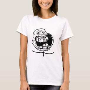 ensamt ansikte för för evigt t-shirt