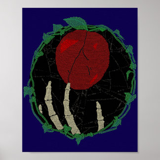 Ensamt hjärta poster