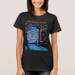 Ensamt med den skinande avgrunden t shirt