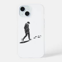 Ensamt nattpromenad Minimalistisk estetisk telefon