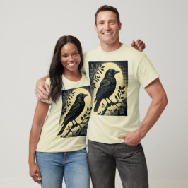 Ensamt Vaktande Korp T Shirt