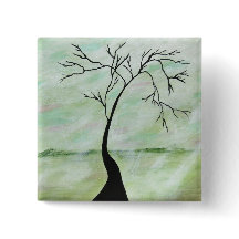 Ensamt väntade jag abstrakt landskap det konst