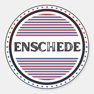Enschede City Pride-emblem – nederländsk identitet Runt Klistermärke